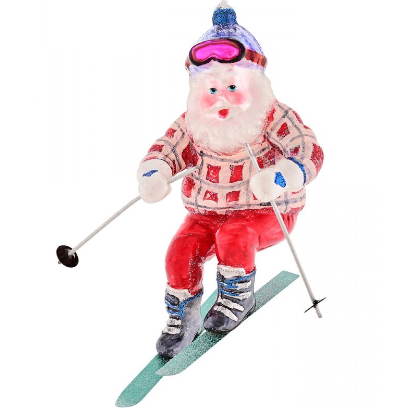 Christbaumschmuck Hänger Ski-Santa