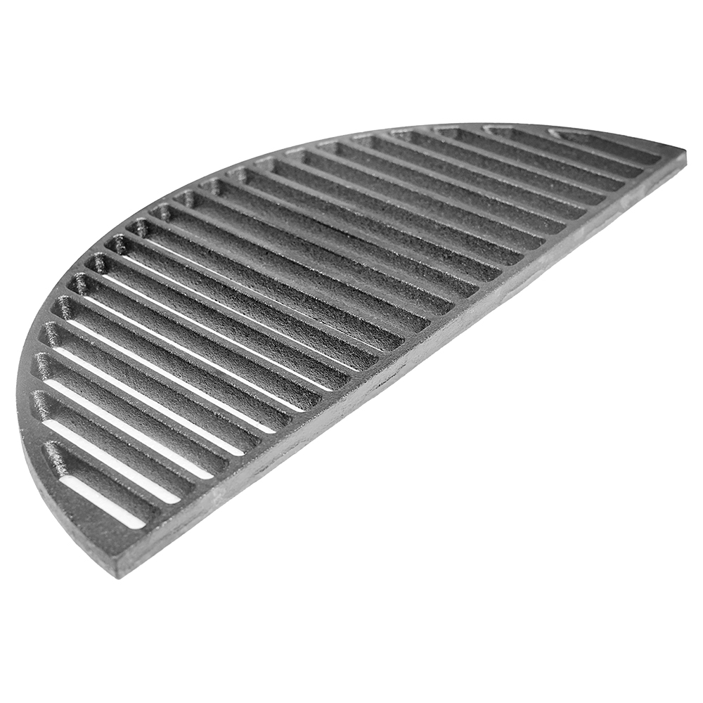Gusseisen Grillrost, Halbmond, 44,5 cm Durchmesser, für 21-Zoll Kamado Grill